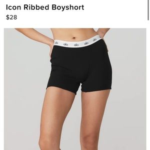 Alo yoga icon ribbed boyshort